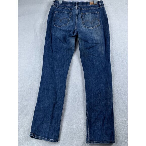Levi Strauss & Co. 525 Straight Leg Jeans Perfect Waist Womens Size 12 Blue - Picture 2 of 13